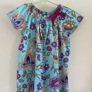 Floral Teal Girls Dress